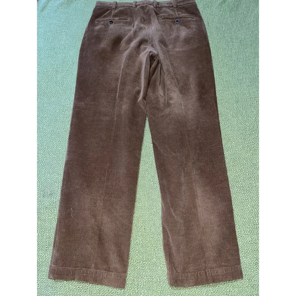 Brooks Brothers Hudson Corduroy Pants Brown Men's Size 35x32 Casual‎